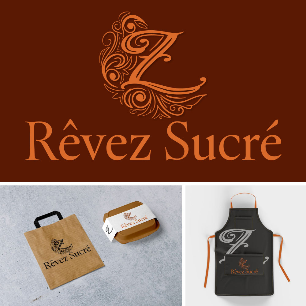 Logo et identité visuelle de la boulangerie Rêvez Sucré près de Troyes
